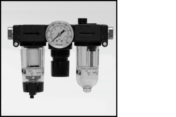 elementy przygotowania sprężonego powietrza, frl, frl ross